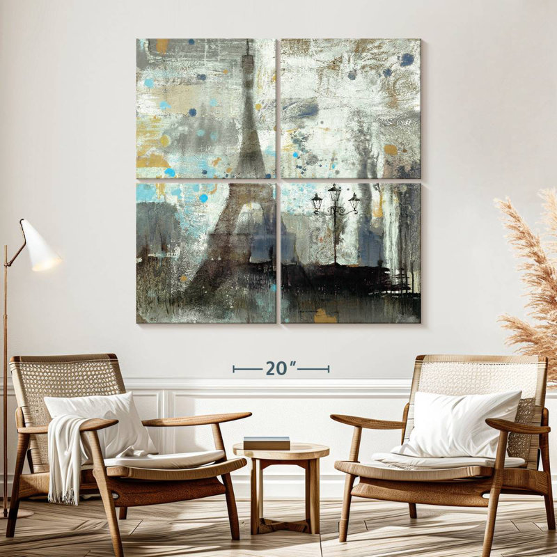 Nicci Eiffel Tower Neutral, 57'' H x 57'' W