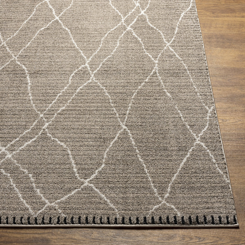 Geometric Indoor Rug, Rectangle 6'7" x 9'
