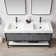 Avonmore 59.8'' Double Bathroom Vanity with Granite Top