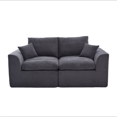 Canapé modulaire modulaire Cloud, canapé Comfy Cloud Modern, 2 places avec housses de coussin, meubles amovibles pour salon, chambre à coucher, appartements, dortoirs, sans assemblage requis