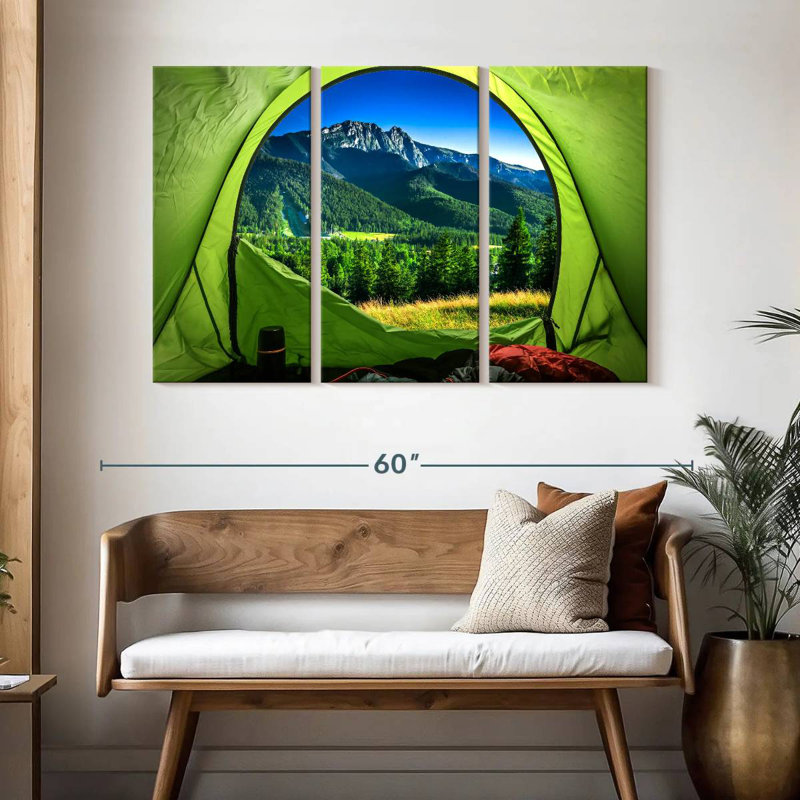 Tent Camping View, 32" H x 50" W