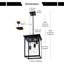 Lanterne suspendue d'extérieur 4 lumières Deshler
