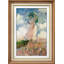 Célèbre œuvre d'art «Femme avec parasol, faisant face à la gauche» par Claude Monet, impression sur toile-91356220-91356219