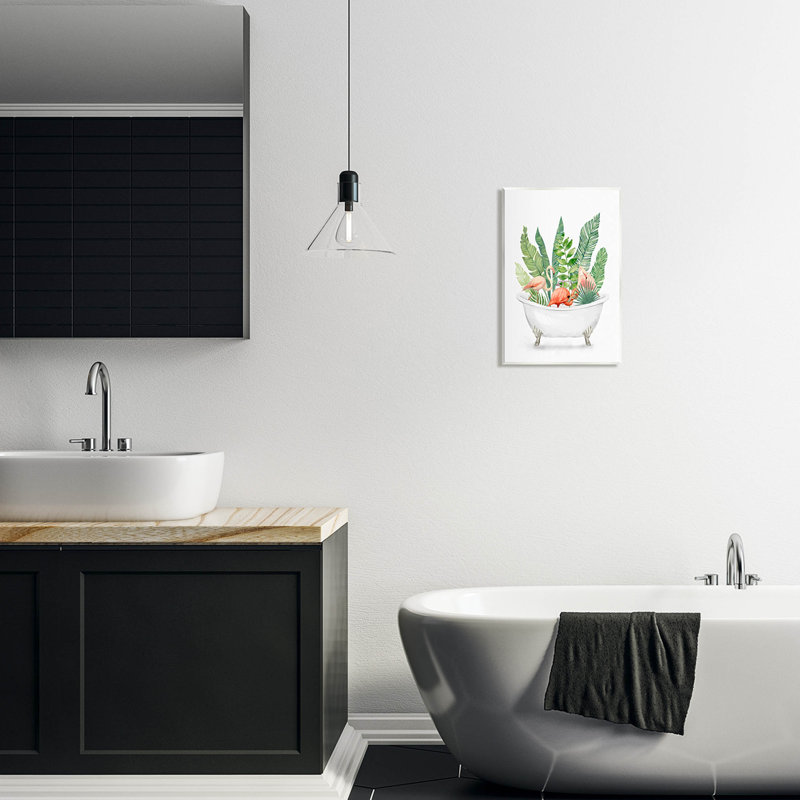 Art mural sur bois de plantes tropicales, Ziwei Li, H 15 po x l 10 po x P 0,5 po