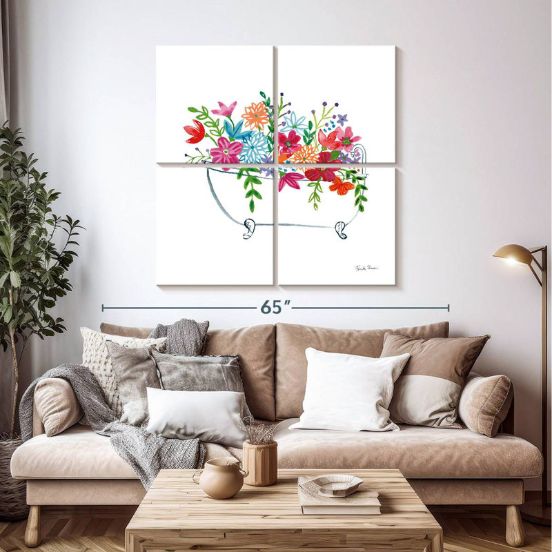 Harnek Floral Bathroom I