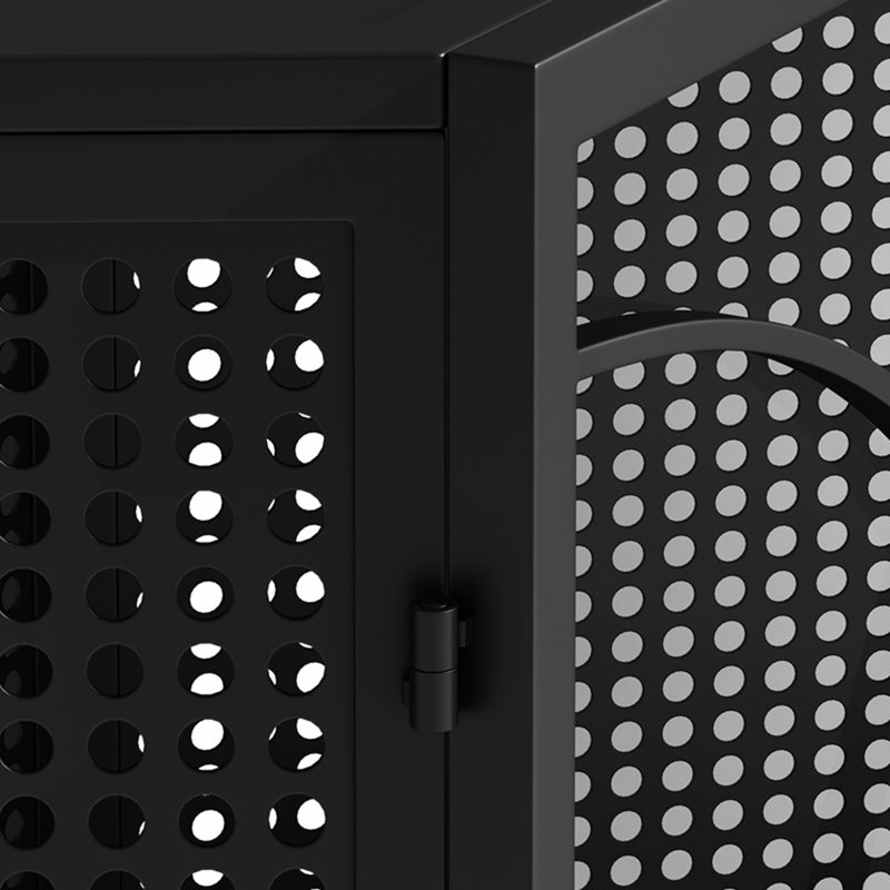 Armoire d'angle à deux portes Hayatul, Noir, noir, noir, noir