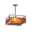 Luminaire suspendu carré 20 po Boulder Creek