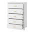 Commode 5 tiroirs en bois massif-502508150