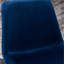 26,50 tabourets de hauteur de comptoir (2), velours bleu - structure en métal, revêtement délicat pour un look élégant, tabourets modernes, 26,50, construction élégante et solide