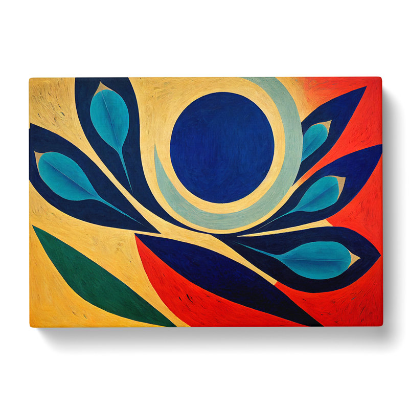Exquisite Abstract Flowers - Wrapped Canvas, 40cm H x 60cm W x 3cm D