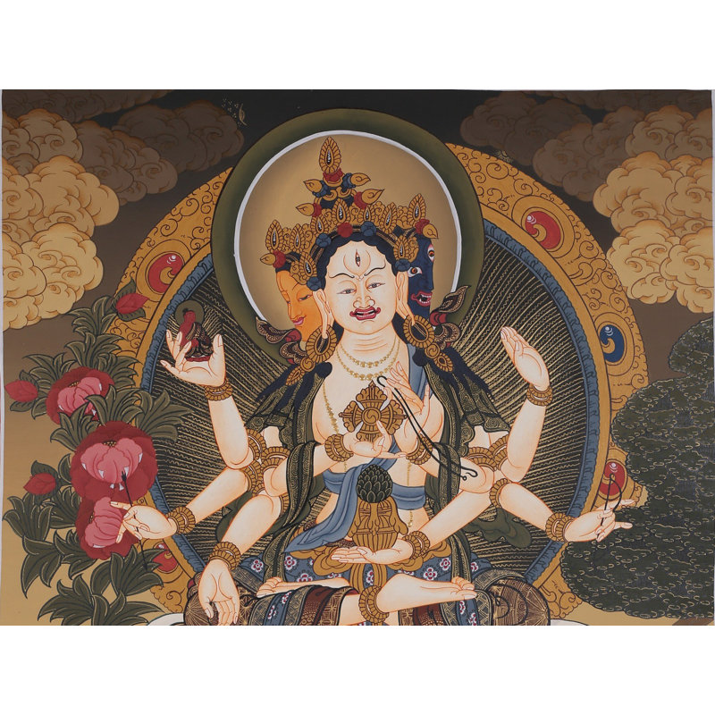Namgyalma - Bouddhiste tibétain (Thangka sans brocart)