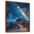 Toile avec cadre flottant brun