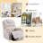 Carollynn Oversized Power Lift Chair for Elderly, Recliner with Heat & Massage,Cup Holders,Side Pockets-1390473067