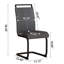 Ensemble de chaises et table de bout en MDF Industrial Elegance