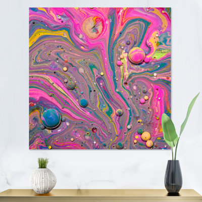 Multi et fluide acrylique rose - Peinture