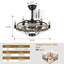 Ventilateurs de plafond de style campagnard moderne 23/32 po avec lumières et télécommande-656195664