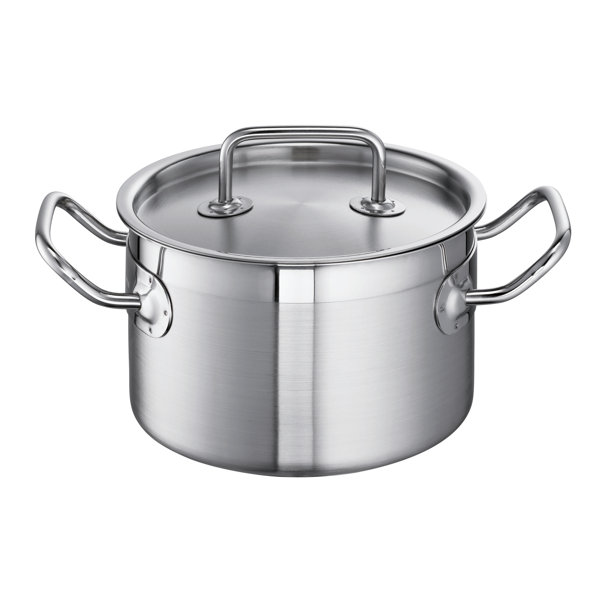Schulte-Ufer Profi-Line I Pentola In Acciaio Inox 18/10 - 20 Cm, 3 Litri - Adatta A Induzione