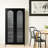 Solstice Tall Metal Curio Cabinet with 3 Adjustable Storage Shelves and Arched Glass Doors