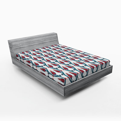 Microfiber Floral Fitted Sheet