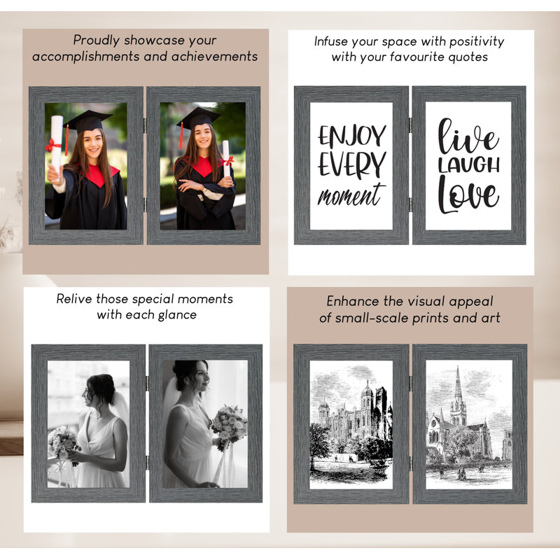 Single Picture Frame, Dark Grey