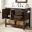 Ensemble de meuble-lavabo de salle de bain avec lavabo 35 po Chimira, brun rustique-742536495-761765469