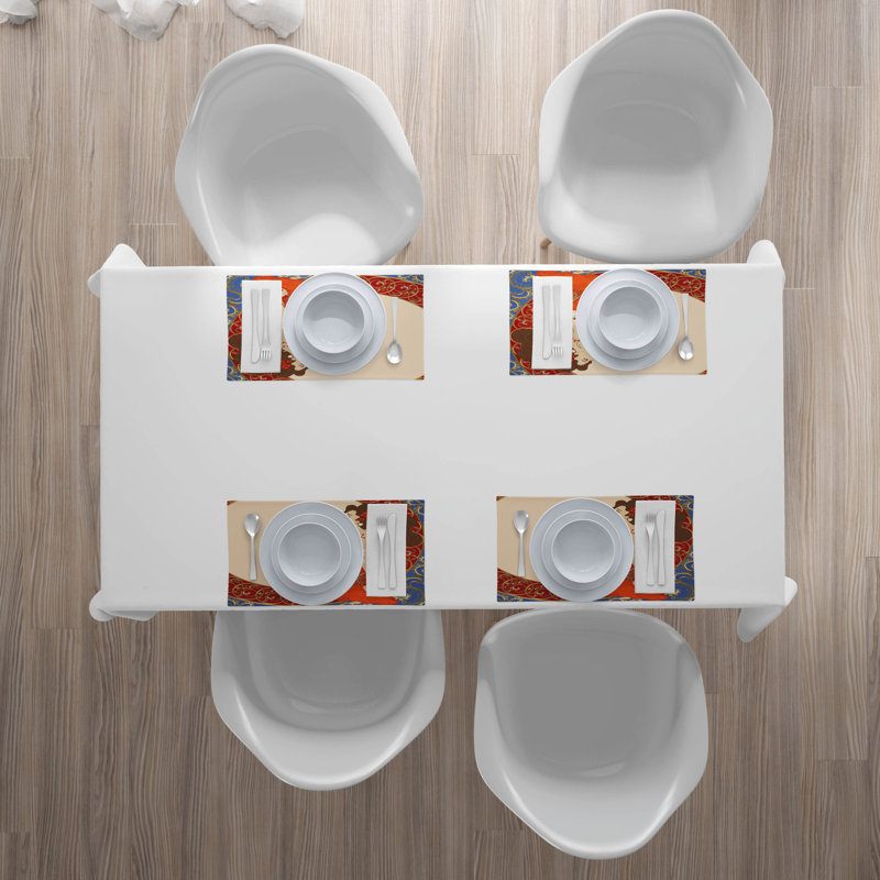 Polyester Abstract Rectangle Placemat