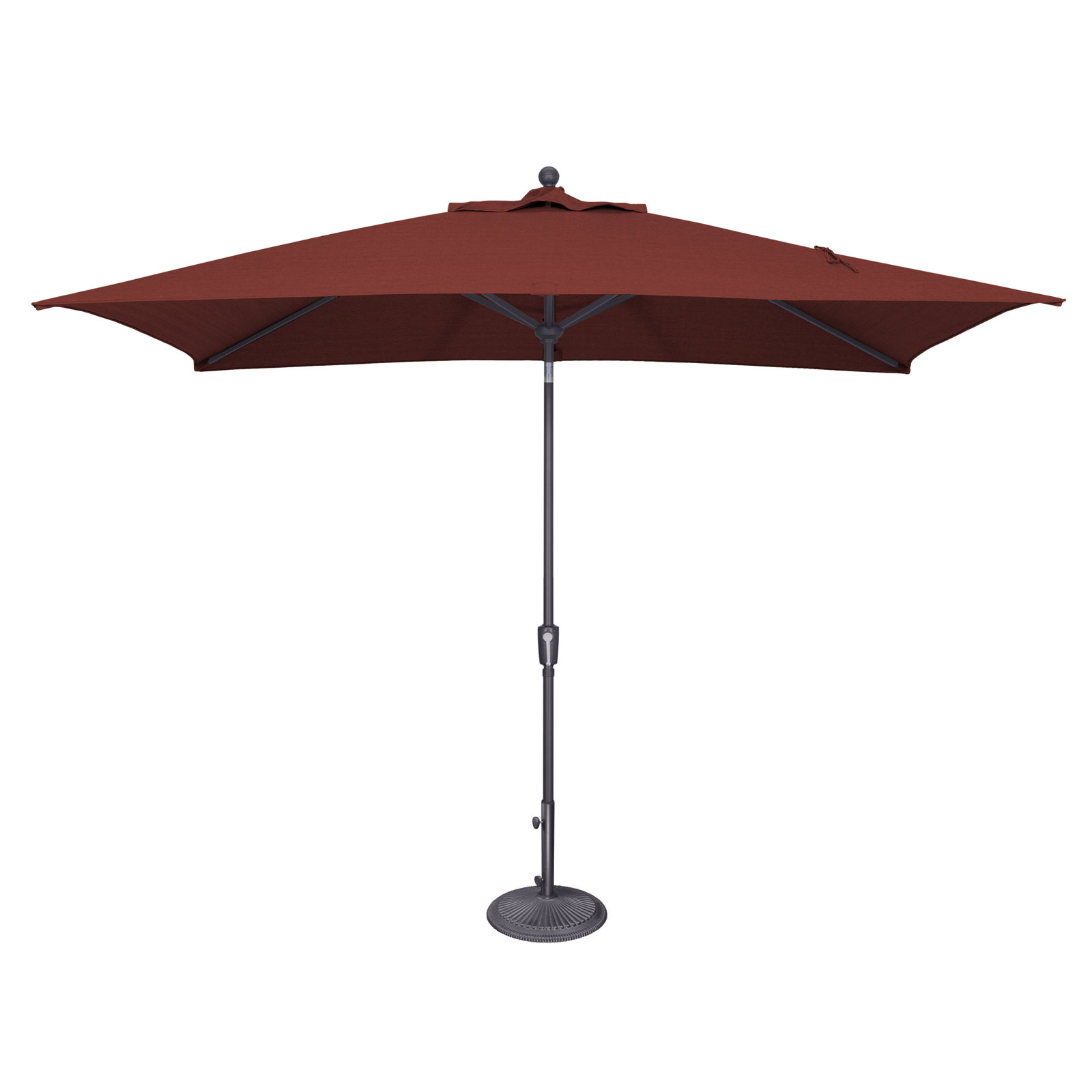 Launceston 78'' Outdoor Umbrella, Anthracite, Henna Sunbrella Acrylic