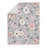 Butterfly Pink and Taupe   Floral 4 Piece Crib Bedding Set