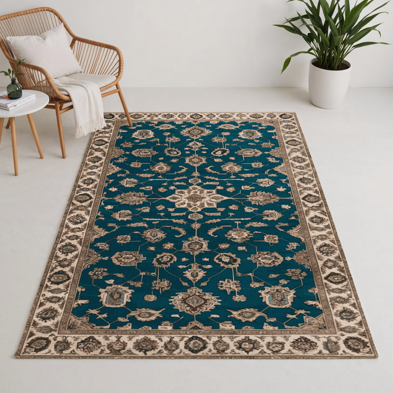 Tabriz Gray Indoor and Outdoor Area Rug, Rectangle 9' x 12'