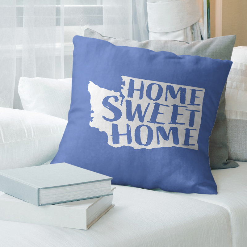 Housse de coussin connecticut home, 26 po x 26 po, Connecticut, bleu