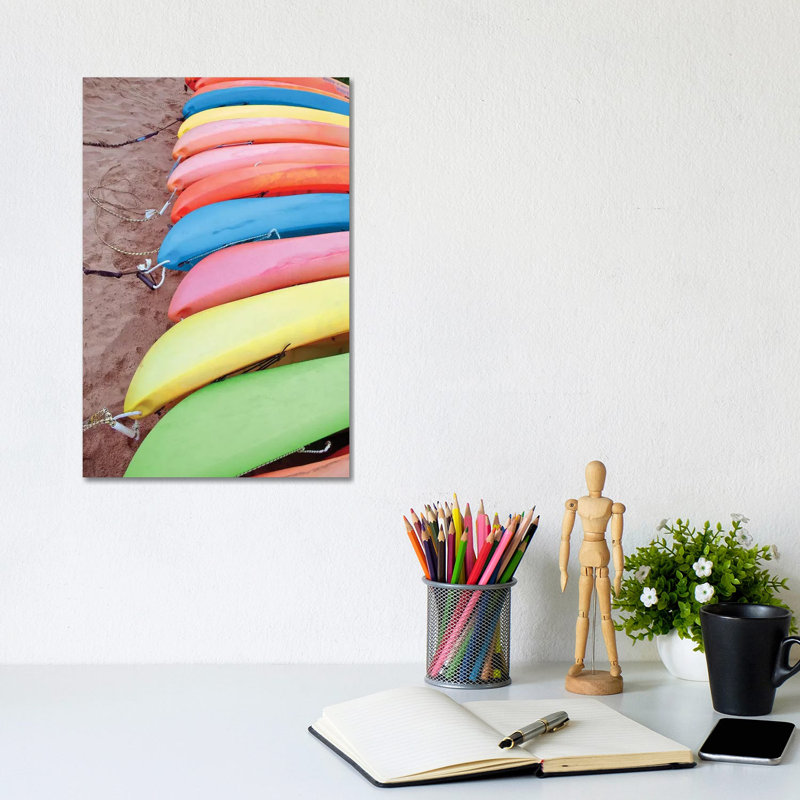 Kayaks I by Jairo Rodriguez - Wrapped Canvas Gallery-Wrapped Canvas Giclée, 30.48cm H x 20.32cm W