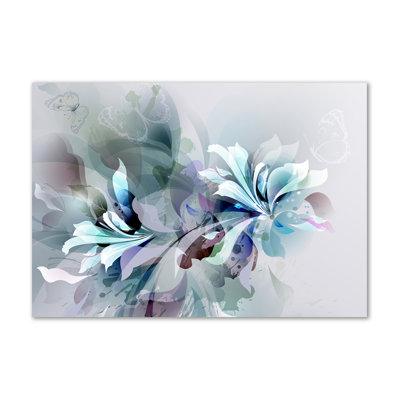 Abstraction Flowers - Wrapped Canvas Print