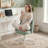 Home Chair Office Desk Chair Teddy Fleece Fabric Vanity Chair - High Backrest Compact Swivel Cute Makeup Desk Chair-1195455902