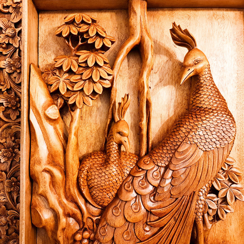 Handmade Wall Decor on Solid Wood