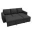 Canapé-lit modulaire en L coulissant avec rangement-409901678