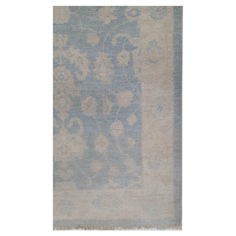 Davey Hand Knotted 3x13 Lt.Blue Runner