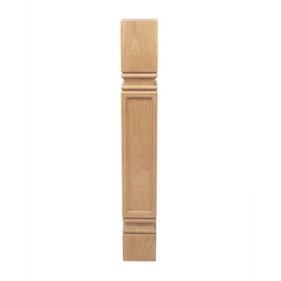 Solid Hardwood Mission Kitchen Island Leg