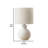 Lighting, 16"h, Table Lamp, Resin, Ivory / Cream Shade, Contemporary-172212084