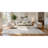 Acid Washed Cowhide Patchwork Area Rug