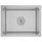 vidaXL 17.3-inch Kitchen Sink with Strainer, Top-Mount Sink Single Bowl, Silver Stainless Steel-85501556-85501552