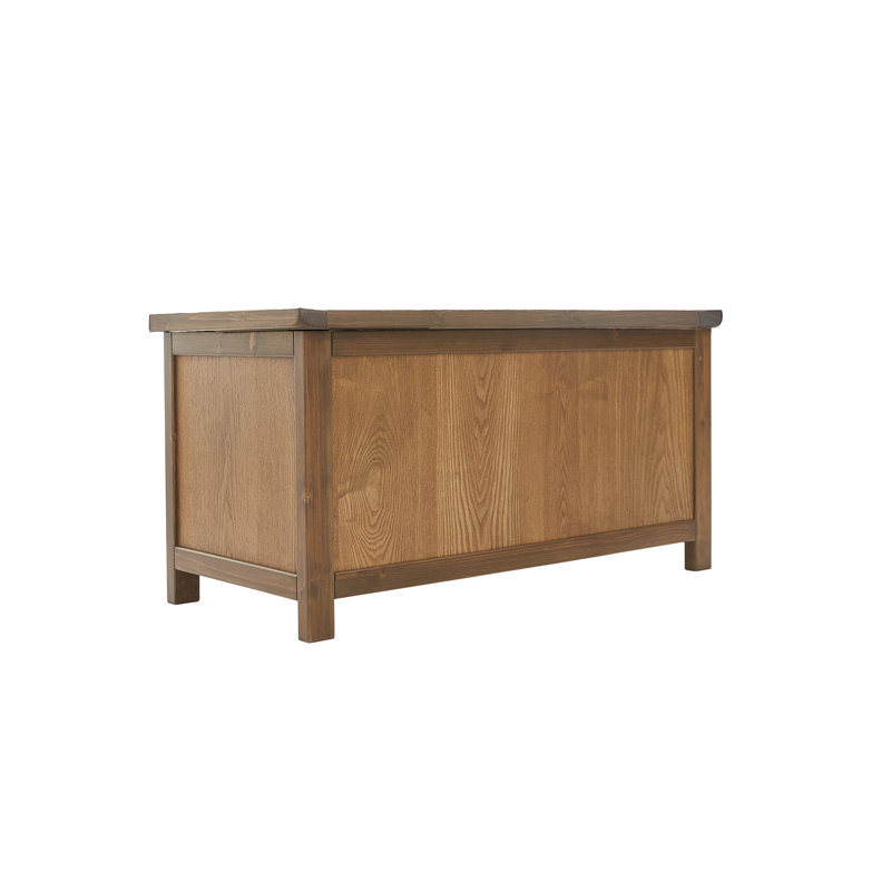 Wood Flip Top Storage Bench, Vintage Oak