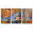 " Cadmium Winter Solstice I " 3 - Pieces-91416276-91416274