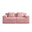 Canapé modulaire à 2 places sans siège, canapé modulaire Cloud avec assise profonde et canapé modulaire moderne à 2 places avec coussins décoratifs-937161551