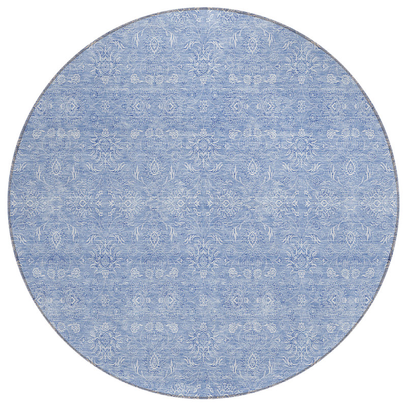 Tapis ivoire rond 8 po