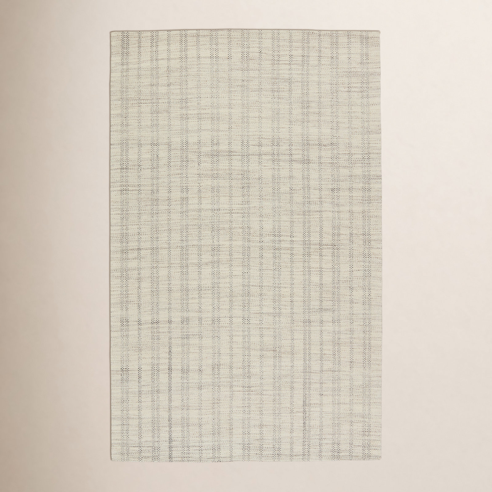 Ginevra Handmade Striped Area Rug , Rectangle 10' x 14', Cream/Black
