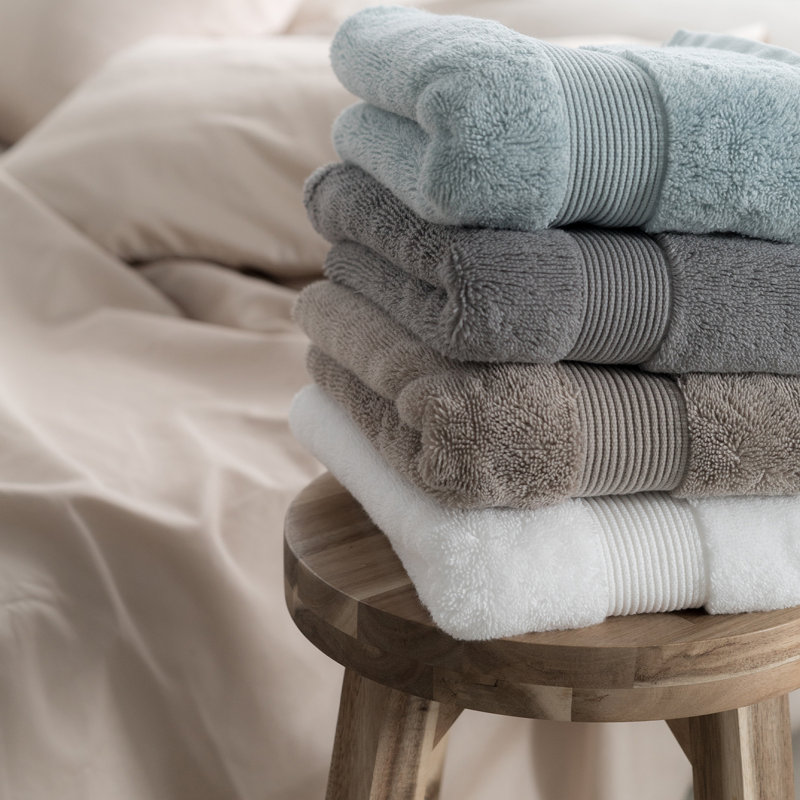 Cotton Blend Hand Towel, White
