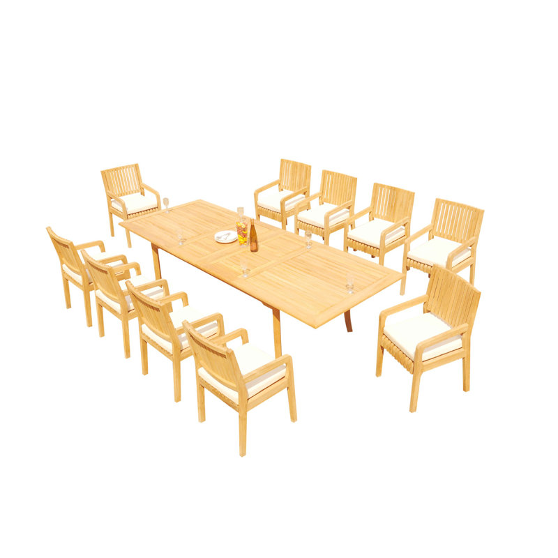 Ensemble de salle à manger Mastin, L 117 po x l 40 po x H 30,5 po, 10