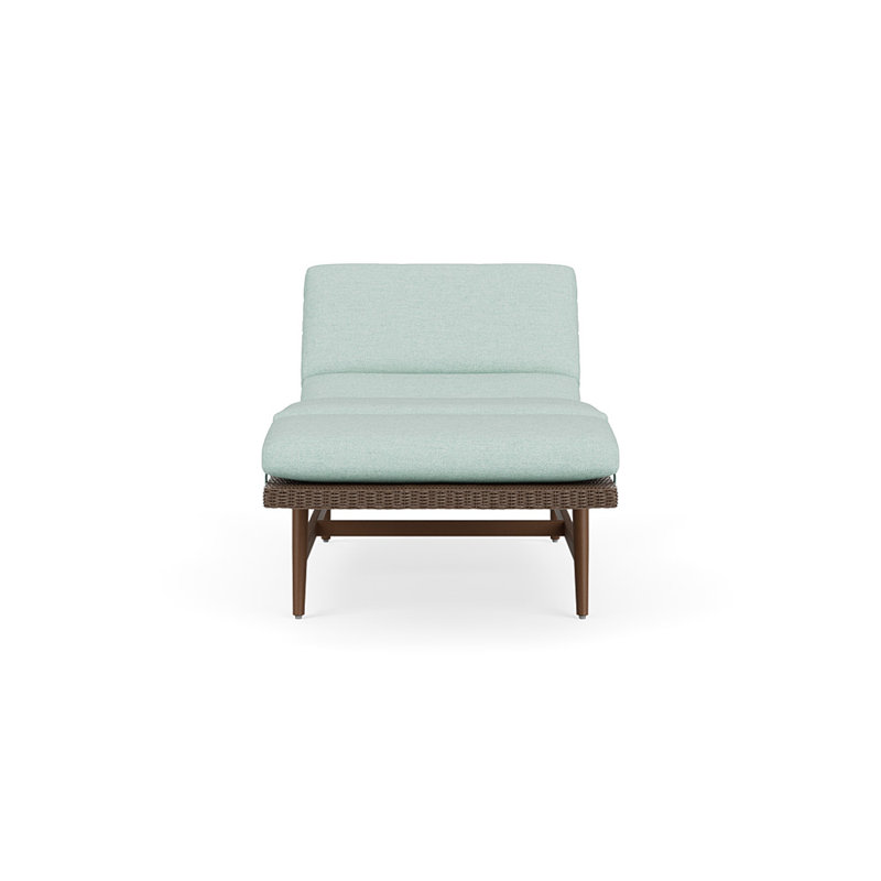 Cascade Outdoor Chaise Lounge, Demo Mist, Bark