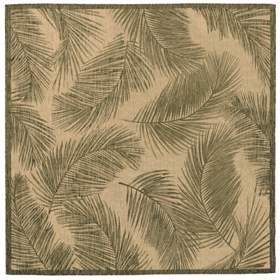 Tapis intérieur / extérieur floral Adal