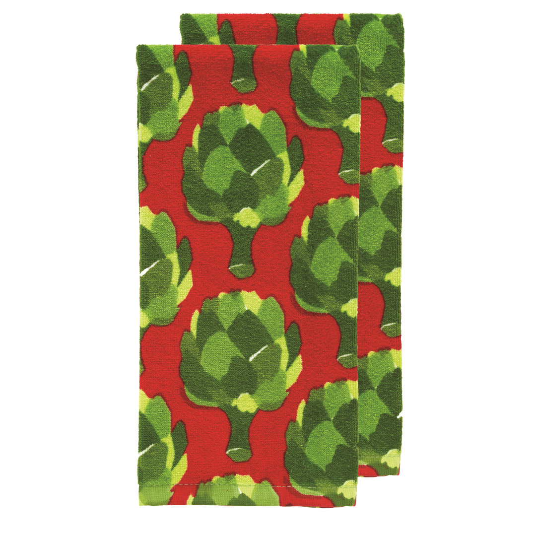 T-fal Fiber Reactive Print Kitchen Dishcloth (Set of 2) T-fal